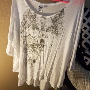 White flowy shirt